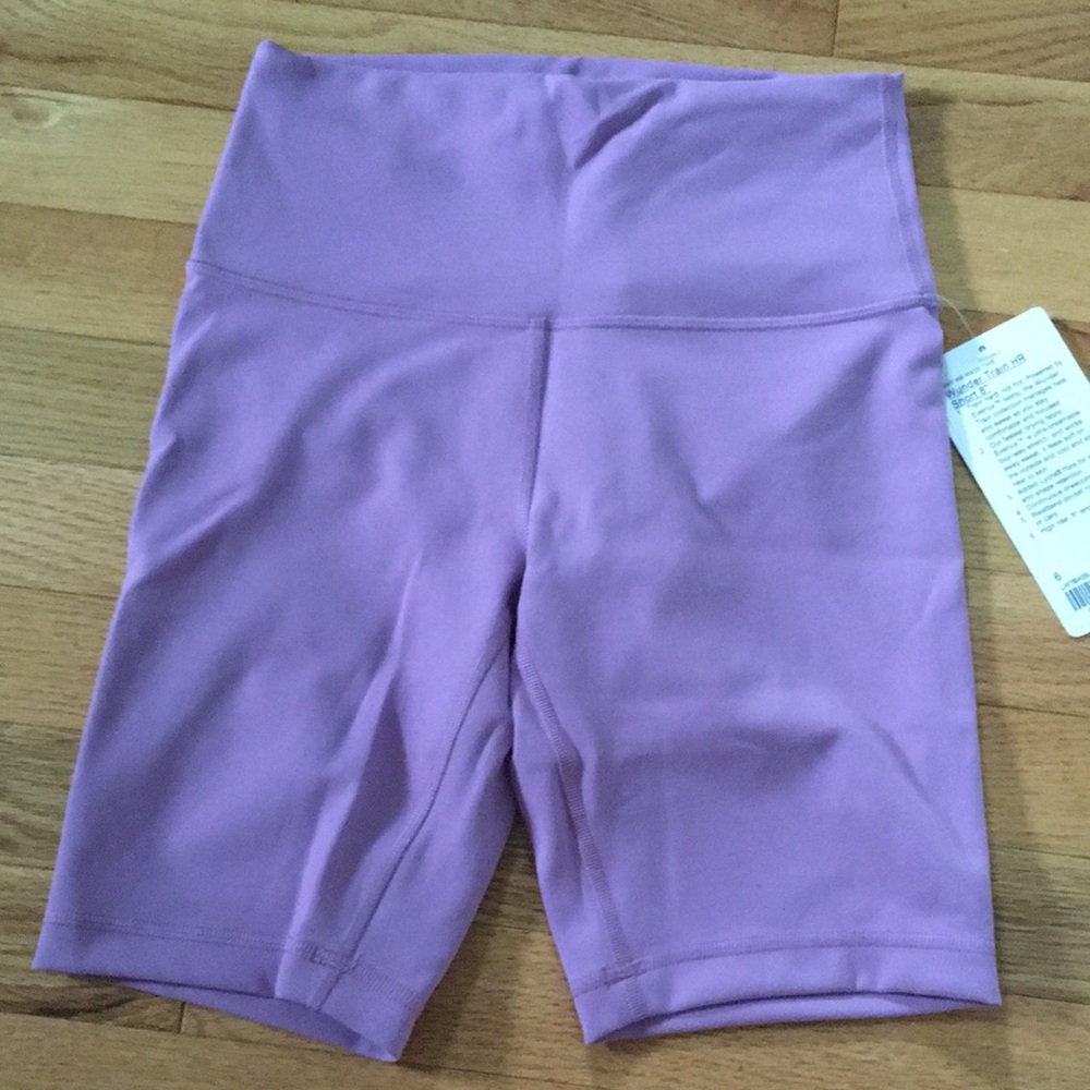 Lululemon lavender bike shorts